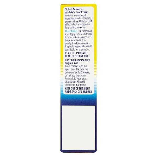 Scholl Athletes Foot Cream Advance Antifungal Treatment 15ml