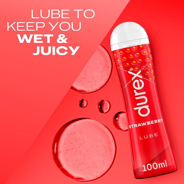 Durex Strawberry Lube Water Based Flavoured Edible 100ml