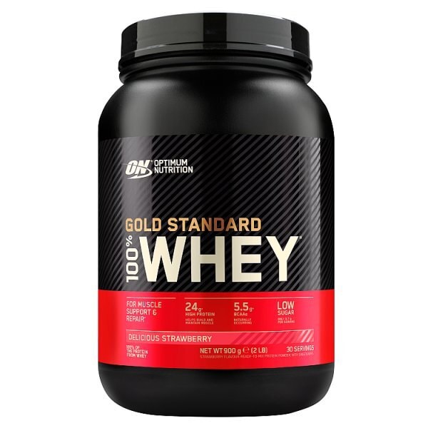 Optimum Nutrition Delicious Strawberry Whey Protein Powder 900g