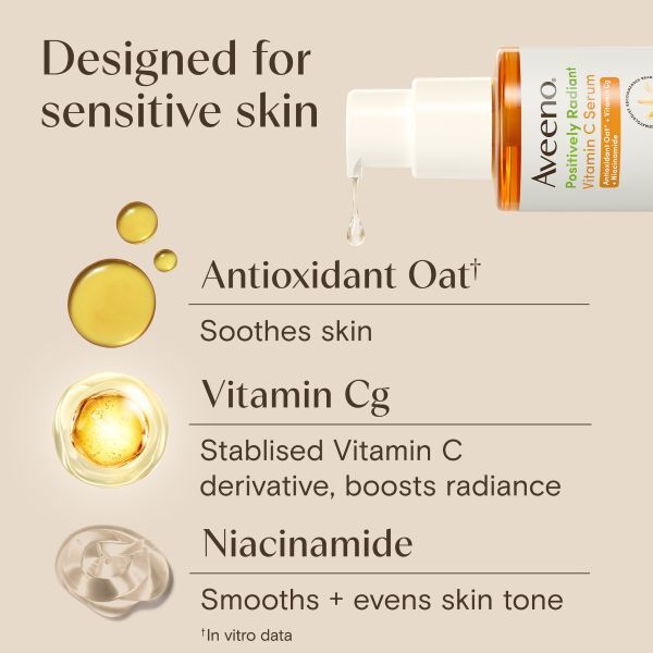 Aveeno Positively Radiant Vitamin C Serum 30Ml