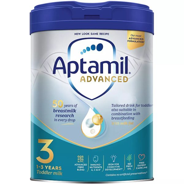 Aptamil 3 Advanced Toddler Milk Powder Formula 1-3 Yrs 800G