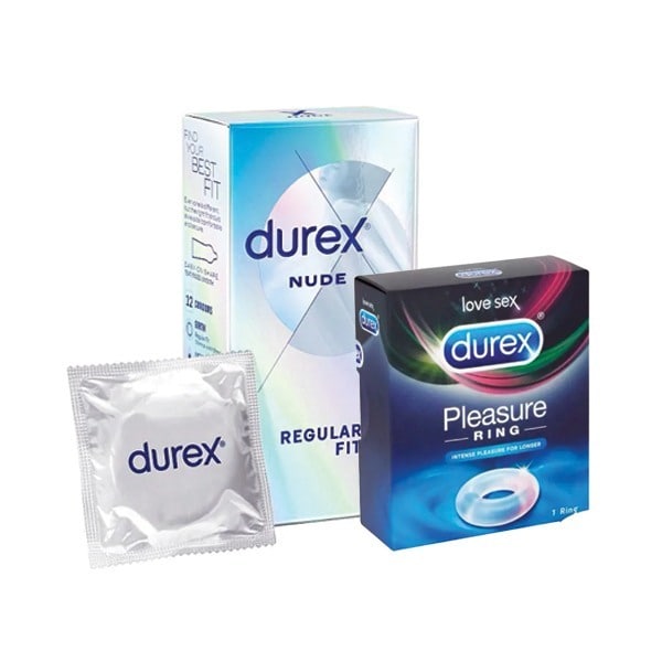 Durex Enhanced Intimacy Duo: Pleasure Penis Ring & Condoms