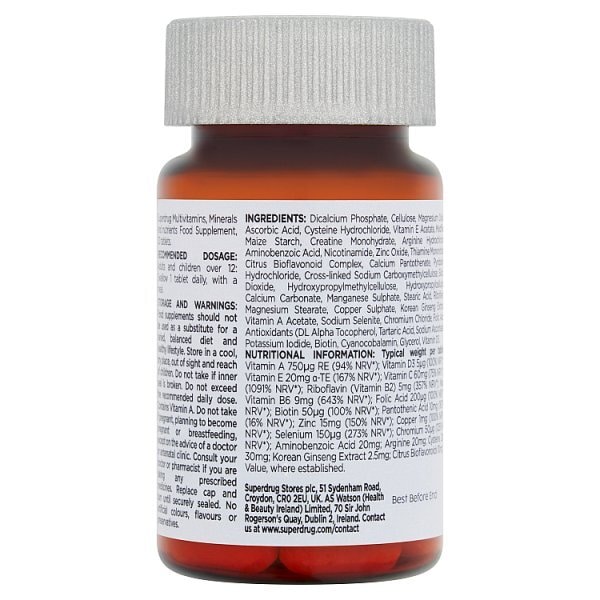 Superdrug Advanced Mens Health X30