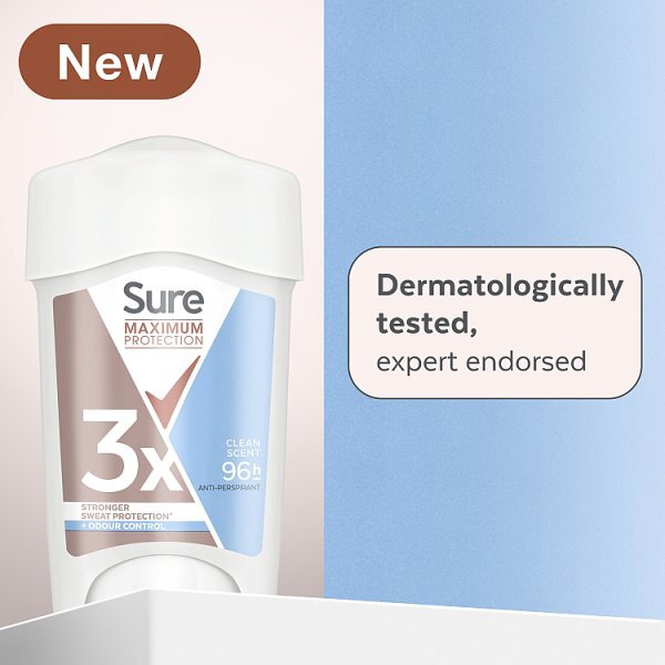 Sure Maximum Protection Clean Scent Anti-Perspirant Cream 45 ml