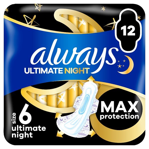 Always Sanitary Towels Ultimate Night (S6) Wings