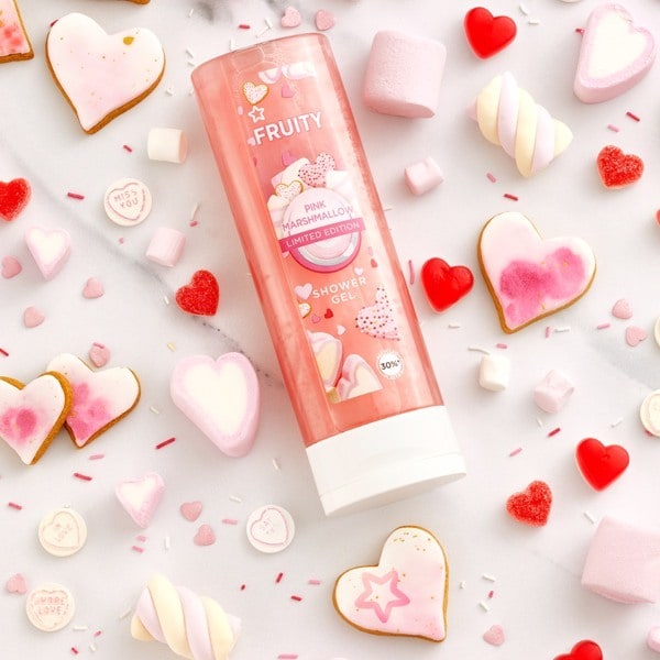 Fruity Valentines Pink Marshmallow Shower Gel 250ml