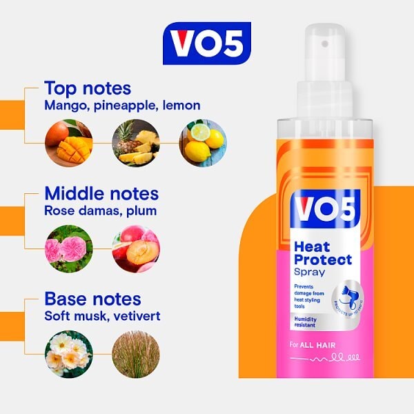 VO5 Heat Protect Spray with Heat-Activated Complex 200ml