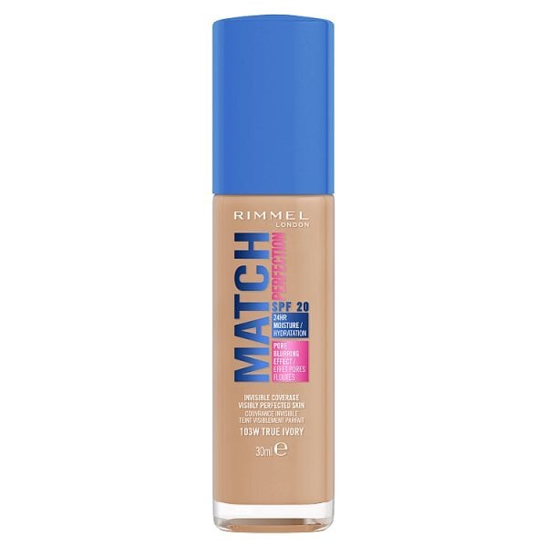 Rimmel Match Perfection Foundation 103W True Ivory SPF20