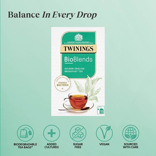 Twinings Bioblends English Breakfast Tea 18 Tea Bags