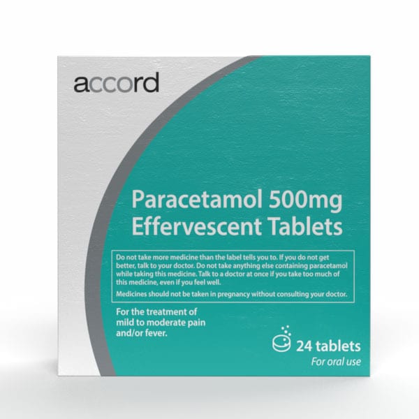 Accord Paracetamol Effervescent Tablets 500Mg