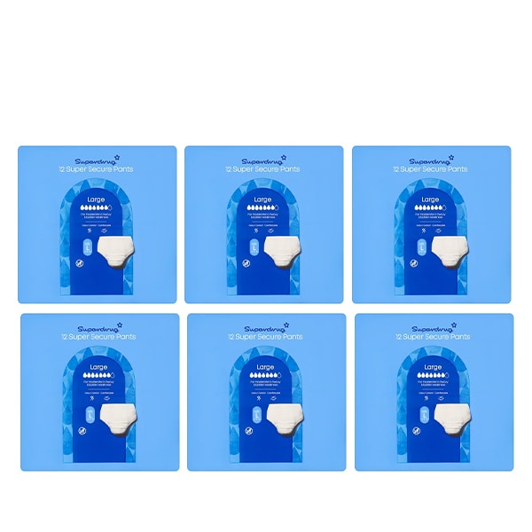 Superdrug Super Incontinence Pants Large Bundle x6