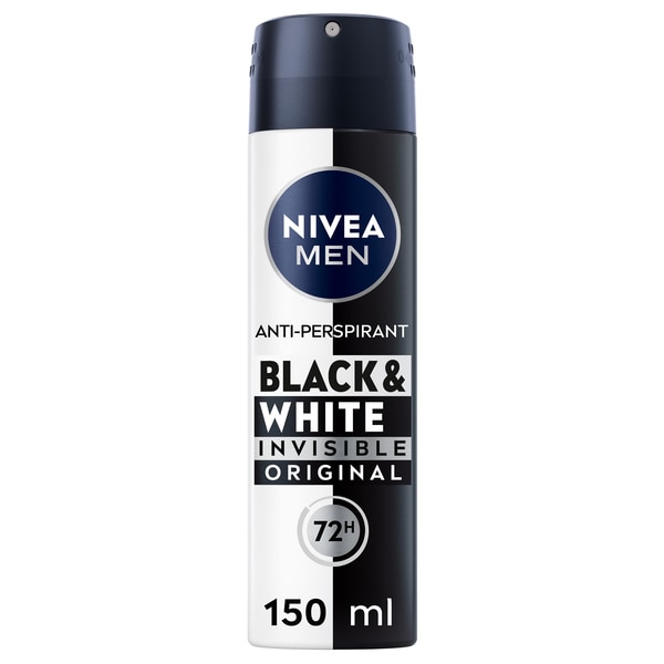 NIVEA MEN  Black & White Anti-Perspirant Deodorant 150ml