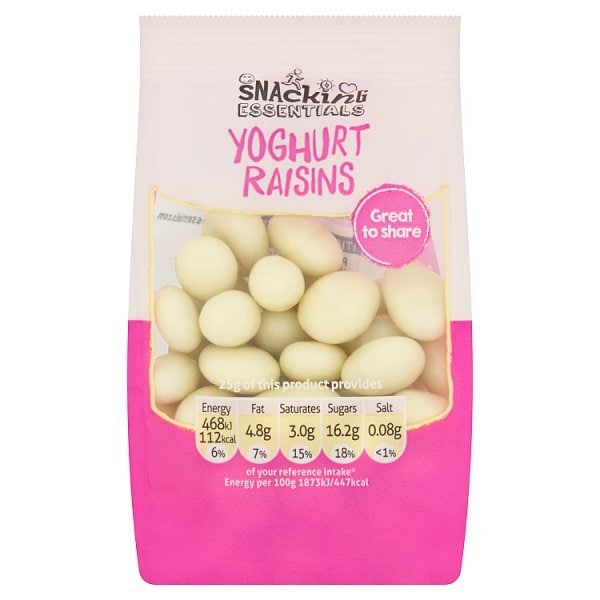Snacking Essentials Yoghurt Coated Raisins 100G