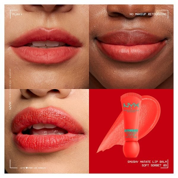 NYX Professional Makeup Smushy Matte Lip Balm Soft Sorbet