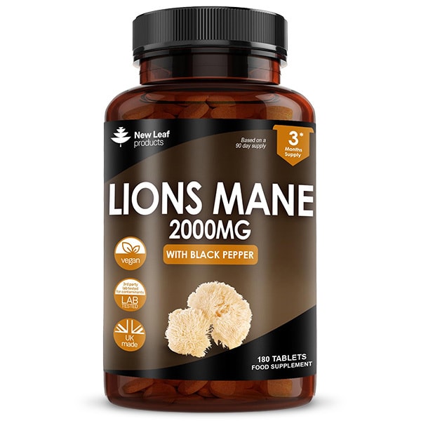 New Leaf Lions Mane Mushroom 2000mg