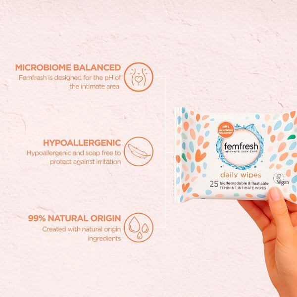 Femfresh Wipes 25 Pack