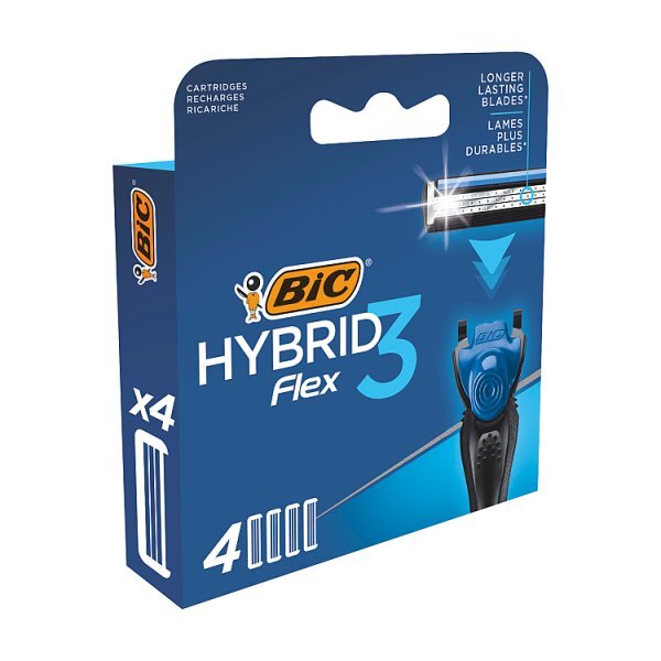Bic Flex 3 Hybrid Cartridge Box Of 4
