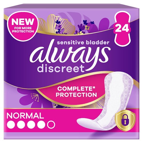 Always Discreet Incontinence Liners Normal 24