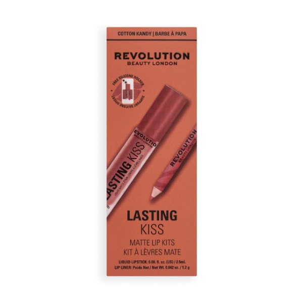 Revolution Lasting Kiss Matte Lip Kit Cotton Kandy