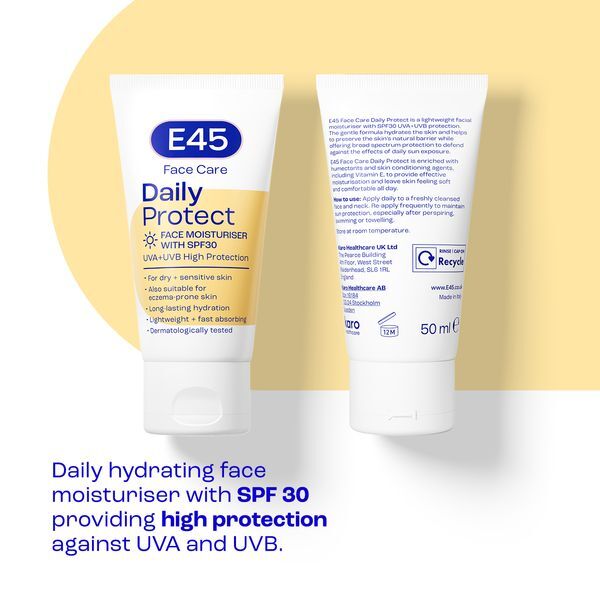 E45 Daily Protect Face Moisturiser Spf30 For Dry Skin 50Ml