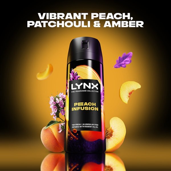 Lynx Fine Fragrance Collection Peach Infusion Premium Body Spray 150ml