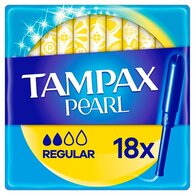 Tampax Pearl Regular Tampons Applicator x18