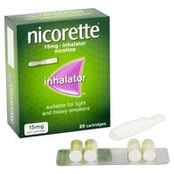 Nicorette® 15mg Inhalator Nicotine Cartridges (Stop Smoking)