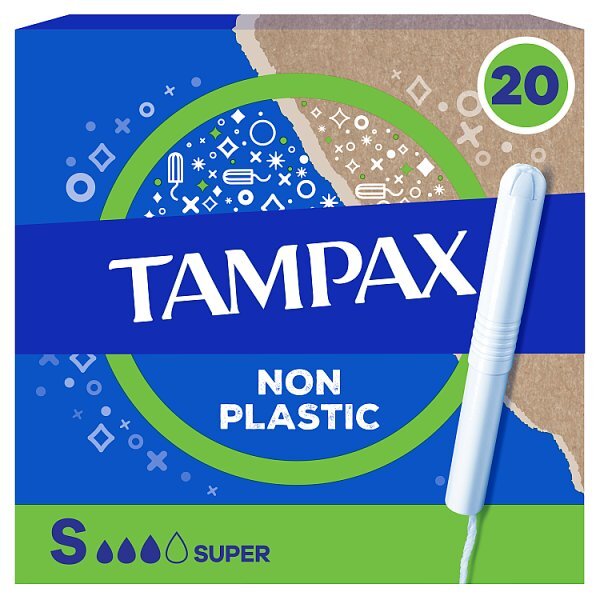 Tampax Super Tampons with Cardboard Applicator 20 Count