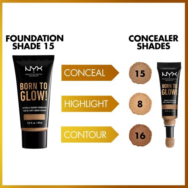 NYX Professional Makeup Born To Glow Foundation Caramel