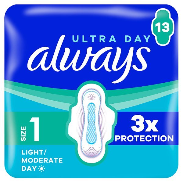 Always Ultra Sanitary Towels Normal With Wings Size 1 13pk