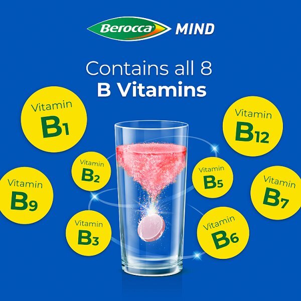 DNR Berocca Mind 15 Berry Flavour Effervescent Tablets