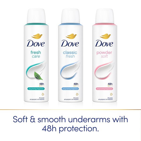 Dove Women Antiperspirant Deodorant Powder Aerosol 150ml