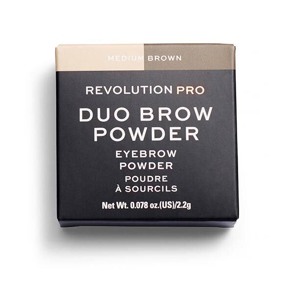Revolution Pro Duo Eyebrow Powder Medium Brown