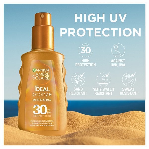 Garnier Ambre Solaire Bronze Milk In Spray Spf 30 150ml