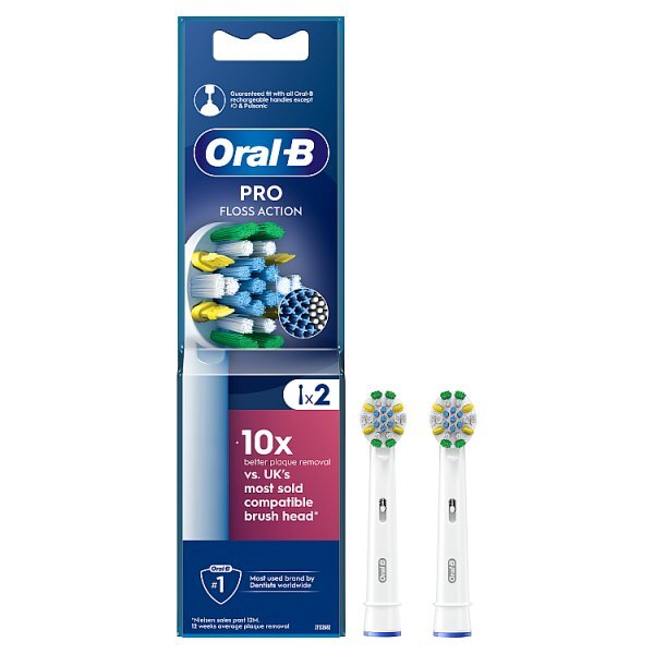 Oral-B Pro Floss Action Toothbrush Heads, 2 Counts