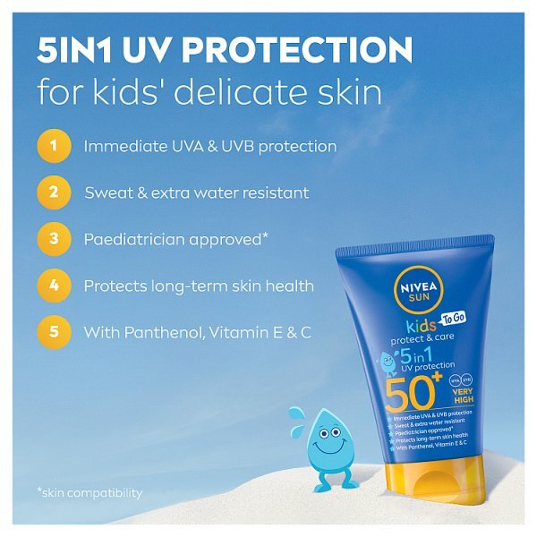 NIVEA SUN Kids Protect & Care Sun Cream SPF50+ 50Ml