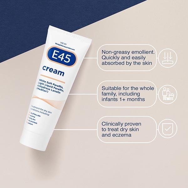 E45 Moisturising Cream for Dry Skin 50g