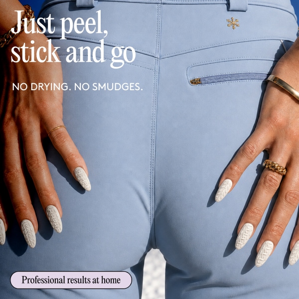 Mylee Gel Nail Wraps Snow Slopes