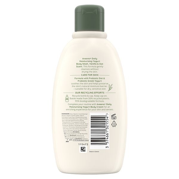 Aveeno Daily Moisturising Yogurt Vanilla Body Wash 300ml