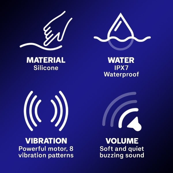 DNR Durex Play Slim Vibrator Sex Toy Waterproof 8 Vibrations