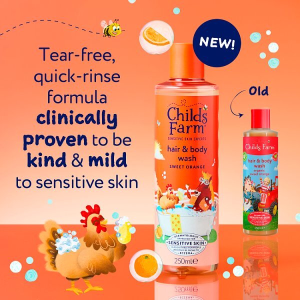 Childs Farm Hair & Body Wash, Sweet Orange 250Ml