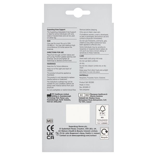 Superdrug Adjustable Knee Support