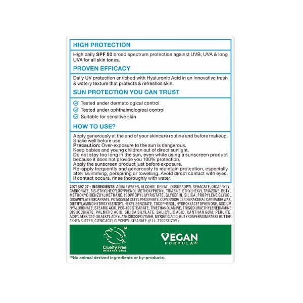 Garnier Ambre Solaire Super UV SPF50 Face Invisible Fluid 40ml