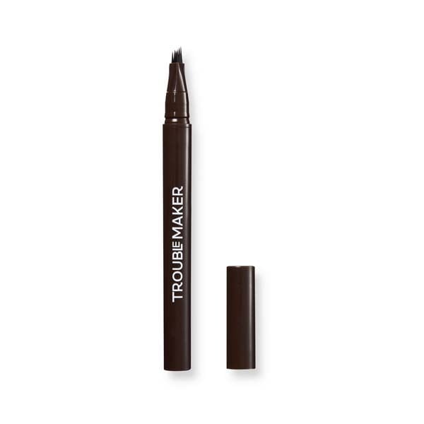 Trouble Maker Fluffer Brow Brush Natural Brow Pen Dark Brown