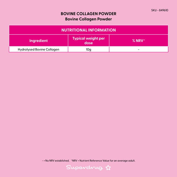 Superdrug Bovine Collagen Powder Unflavoured 150g
