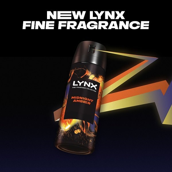Lynx Fine Fragrance Collection Midnight Amber Premium Body Spray 150ml