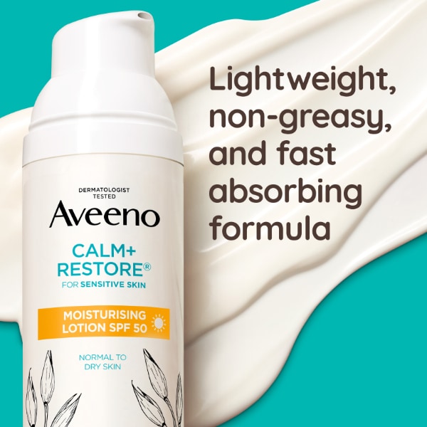 Aveeno Face Calm+Restore Moisturising Lotion  Spf50 50Ml