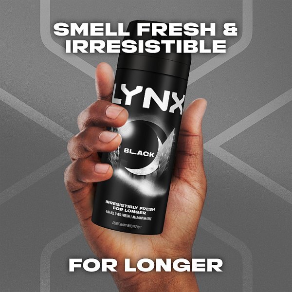 Lynx Black Aerosol Body Spray 150 ml
