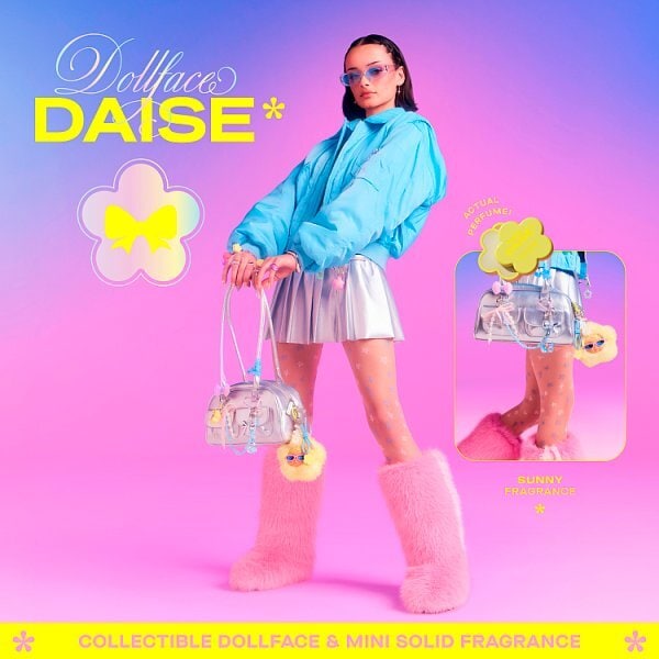 DAISE Mystery Dollface Charm & Mini Solid Fragrance, 1 Set