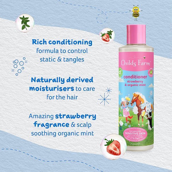 DNR Childs Farm Conditioner Strawberry & Organic Mint 250ml